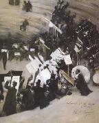 John Singer Sargent Rehearsal of the Pasdeloup Orchestra at the Cirque d'Hiver (mk18) painting